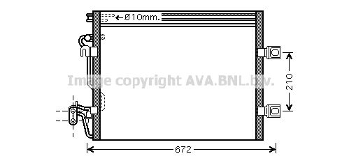 AVA QUALITY COOLING Конденсатор, кондиционер MS5392